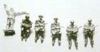 210 BeKa East German Army (NVA) sitting soldiers figures casted of zinc (
